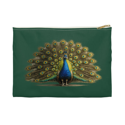 Pouch/Accessory Bag - Proud Peacock (dark green)
