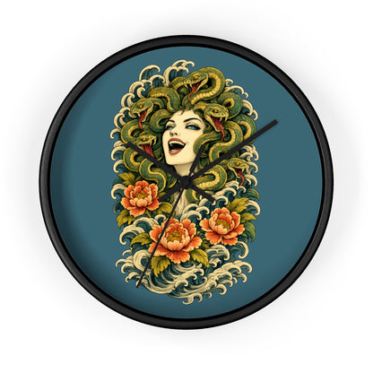 Clock, Wall Acrylic - Medusa Snake Head