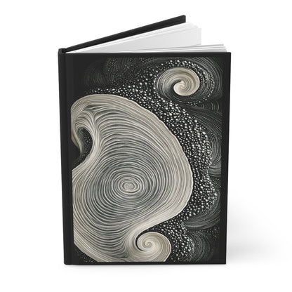 Journal Notebook, Hardcover Lined - Just a Swirl in the World