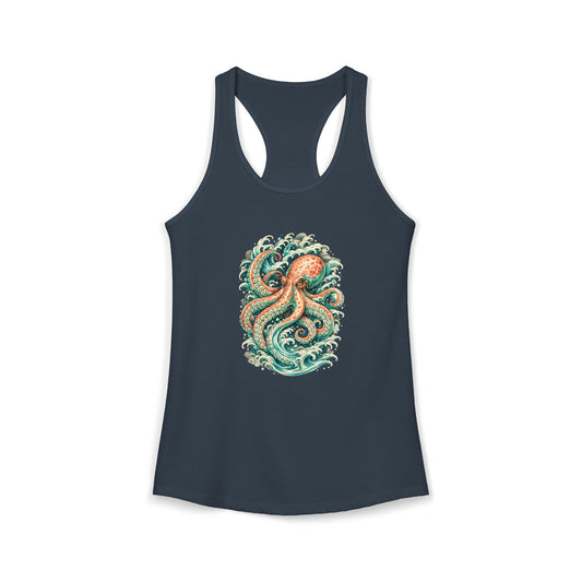 Octopus Pastel Racerback Tank