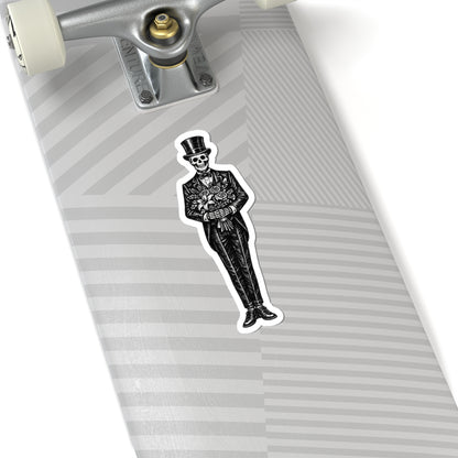 Sticker,  Kiss-Cut - Gothic Skeleton Gentleman