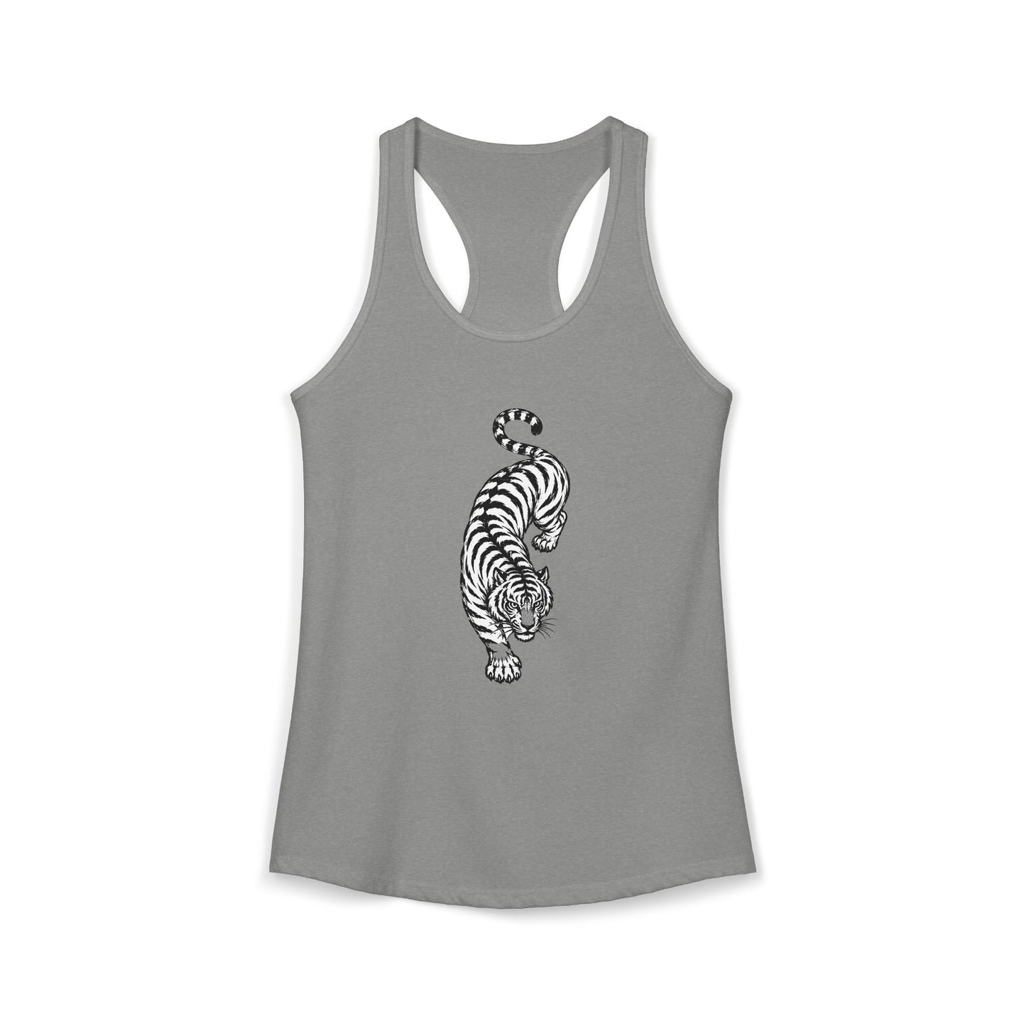 Tiger Black and White Racerback Tank