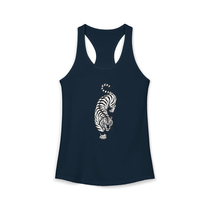 Tiger Black and White Racerback Tank