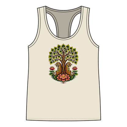 Tank Top, Racerback - Boho Tiger Tiger Bodhi Tree