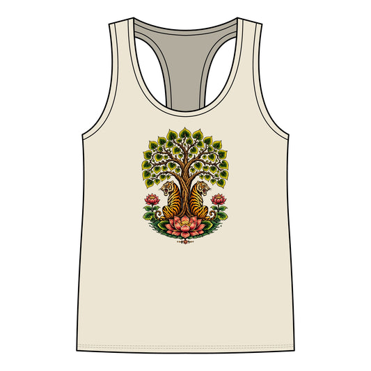 Tigers Under the Bodhi Tree Jersey Racerback Tank
