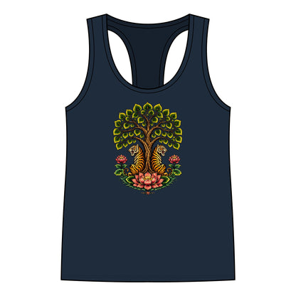 Tank Top, Racerback - Boho Tiger Tiger Bodhi Tree