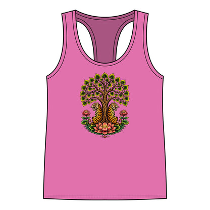 Tank Top, Racerback - Boho Tiger Tiger Bodhi Tree
