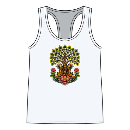 Tank Top, Racerback - Boho Tiger Tiger Bodhi Tree