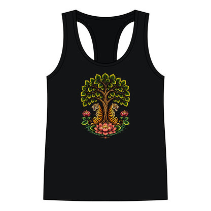 Tank Top, Racerback - Boho Tiger Tiger Bodhi Tree