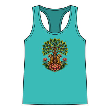 Tank Top, Racerback - Boho Tiger Tiger Bodhi Tree