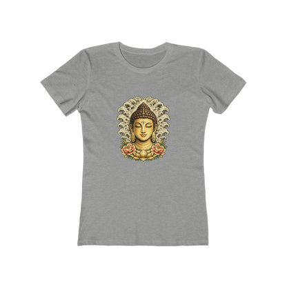 Buddha Head with Floral Accents T-Shirt