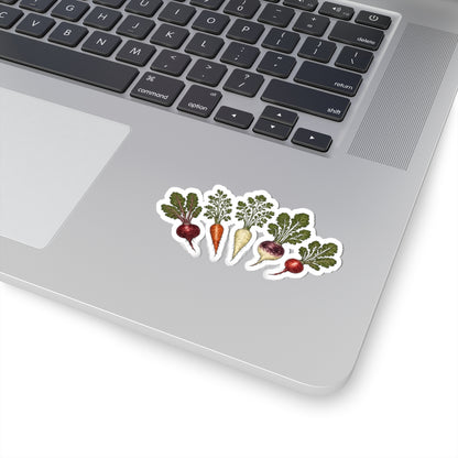 Sticker,  Kiss-Cut - Root Vegetables