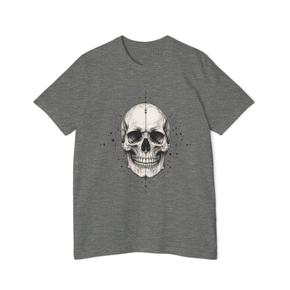 T-Shirt, Short Sleeve Boxy Crew Neck - Geometric Skull