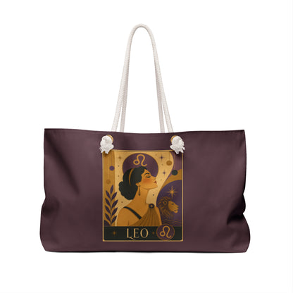 Tote, Weekender Travel Bag - Retro Leo Zodiac