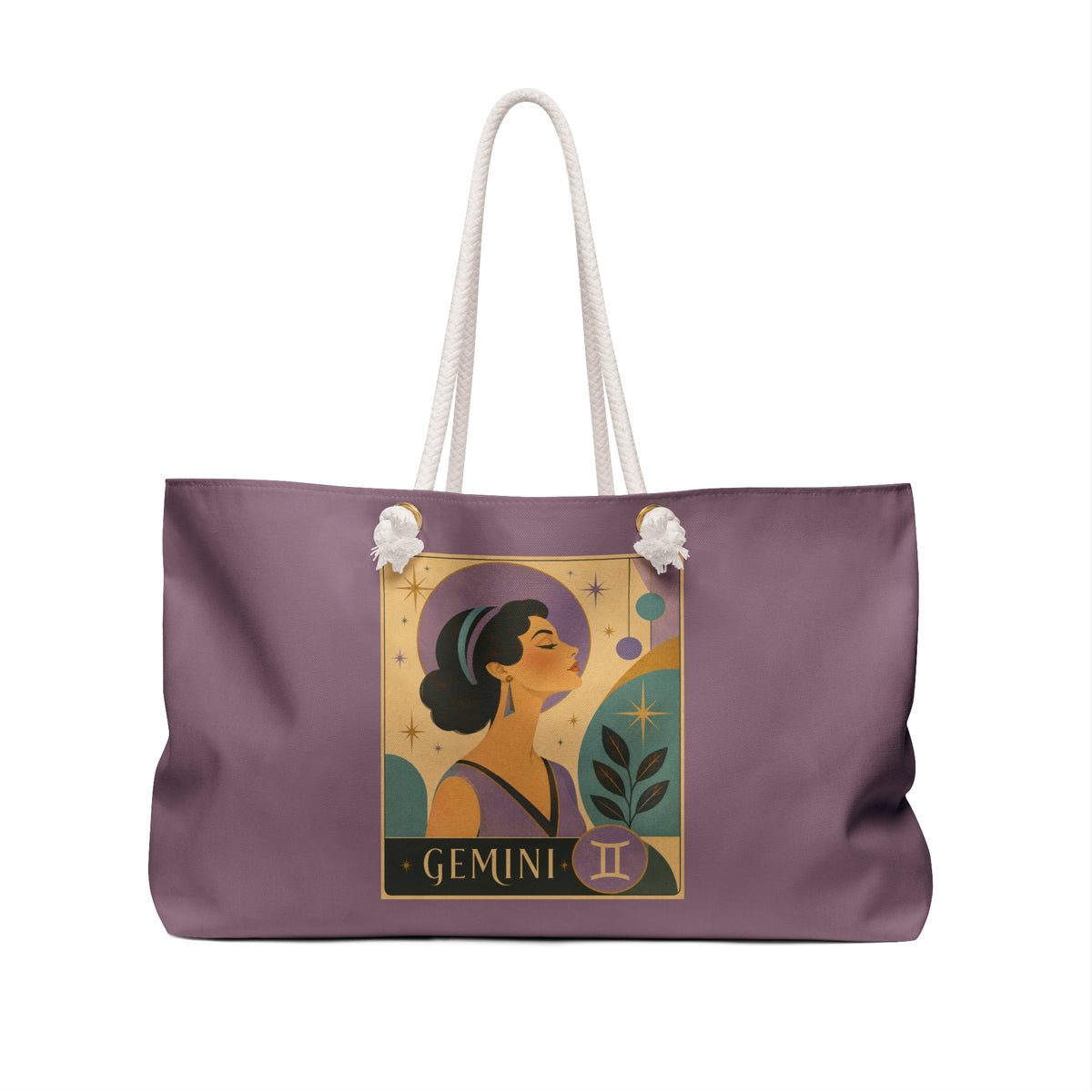 Tote, Weekender Travel Bag - Retro Gemini Zodiac