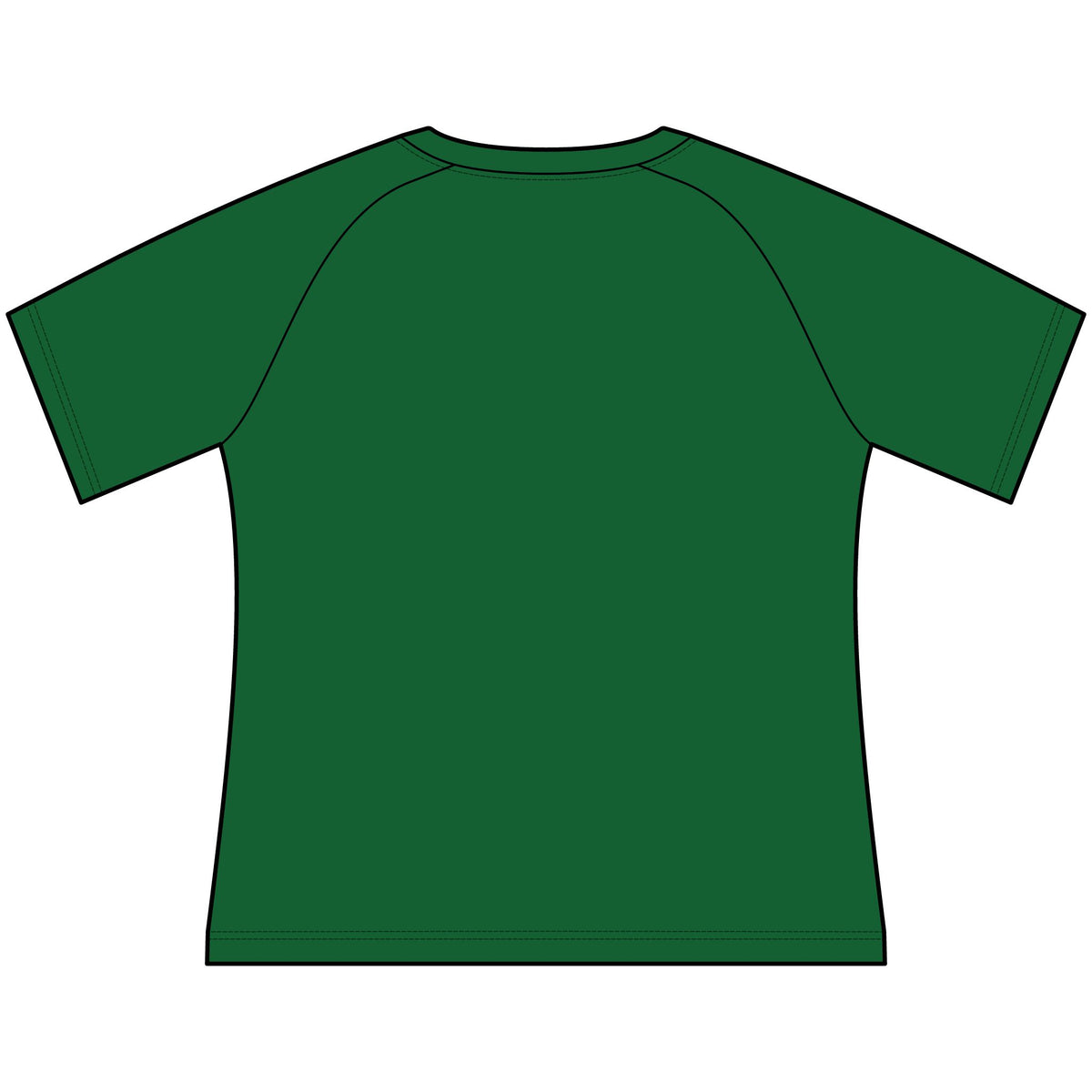 T-Shirt, Short Sleeve Wide Neck - Black & White Morel Mushroom