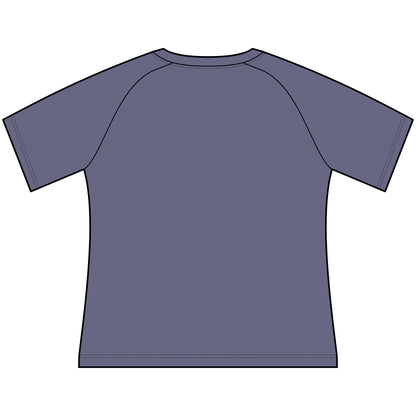 T-Shirt, Short Sleeve Wide Neck - Black & White Morel Mushroom