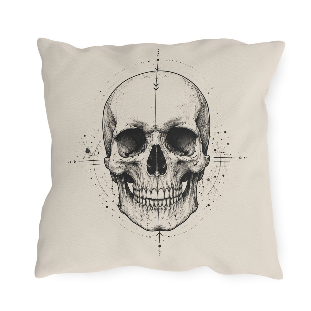 Pillow, Outdoor/Garden - Decorative Gothic Skull