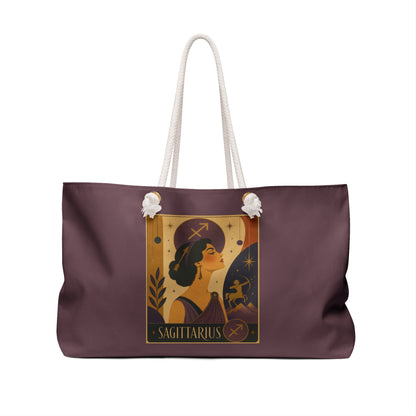 Tote, Weekender Travel Bag - Retro Sagittarius Zodiac