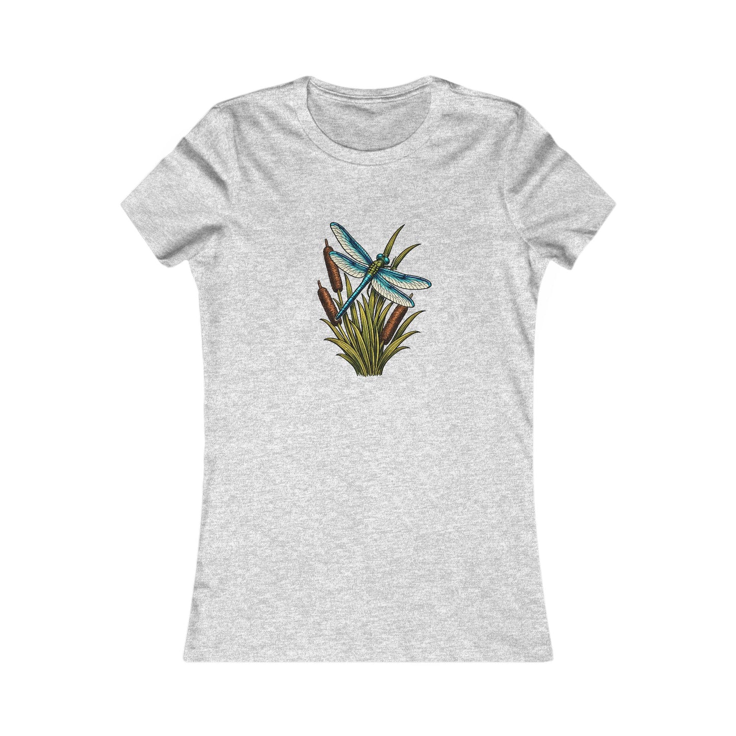 Dragonfly & Cat Tail Women's T-Shirt