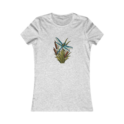 Dragonfly & Cat Tail Women's T-Shirt