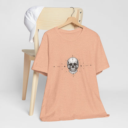 T-Shirt, Short Sleeve Boxy Crew Neck - Skull Geometry