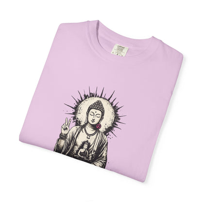 T-Shirt, Short Sleeve Boxy Crew Neck - Buddha "Let Go"