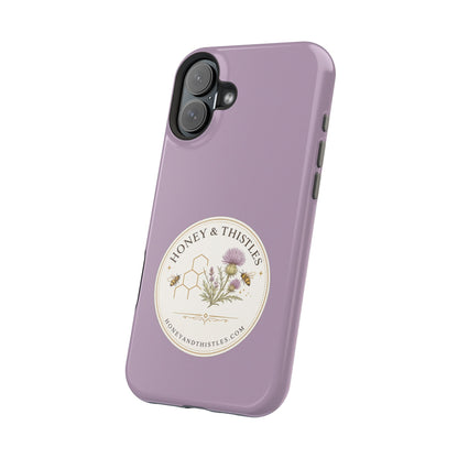 Floral Honey & Thistles Magnetic Phone Case — Impact-Resistant MagSafe-Compatible