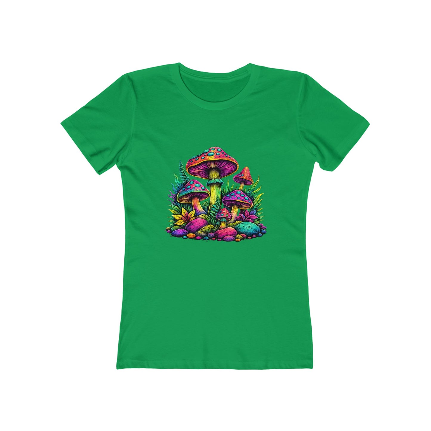 Colorful Psychedelic Mushroom Graphic T‑Shirt