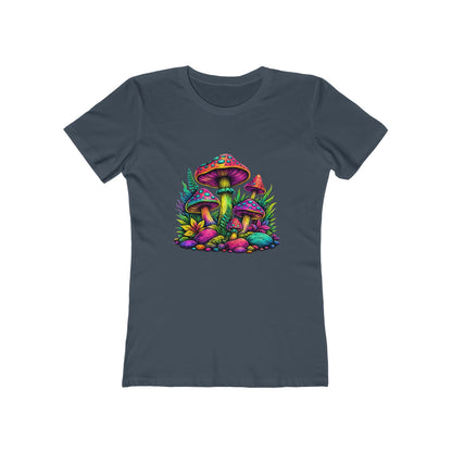 Colorful Psychedelic Mushroom Graphic T‑Shirt