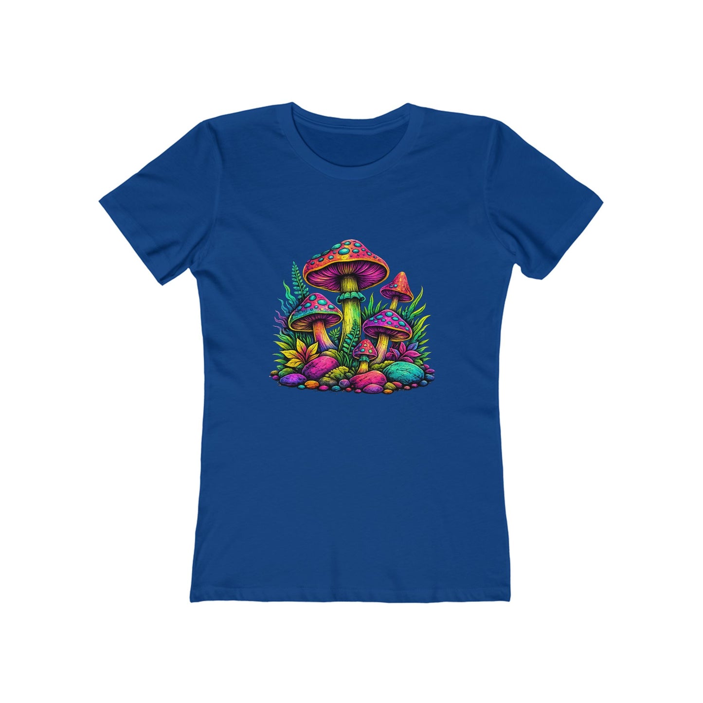 Colorful Psychedelic Mushroom Graphic T‑Shirt