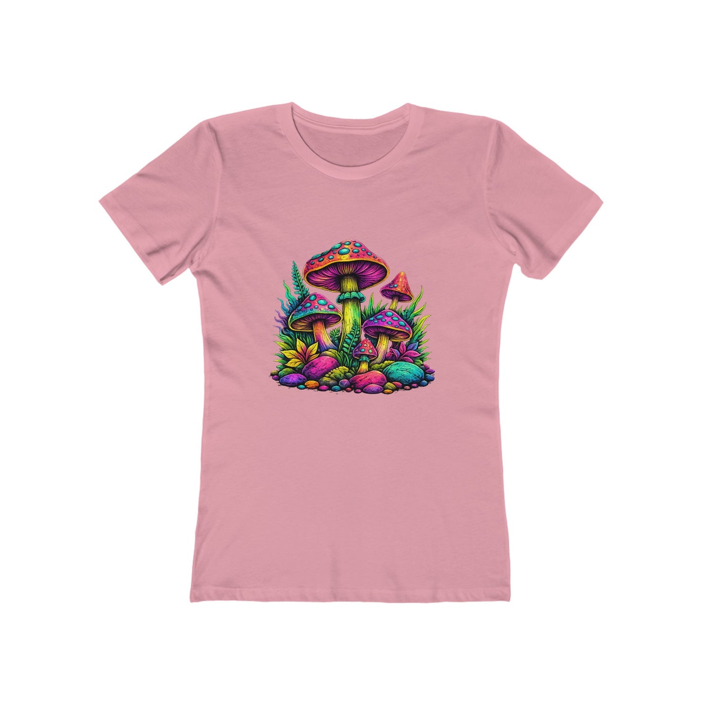 Colorful Psychedelic Mushroom Graphic T‑Shirt