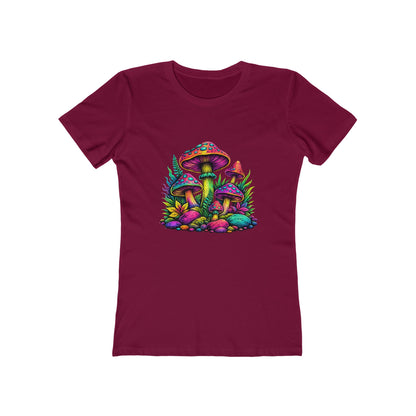 Colorful Psychedelic Mushroom Graphic T‑Shirt