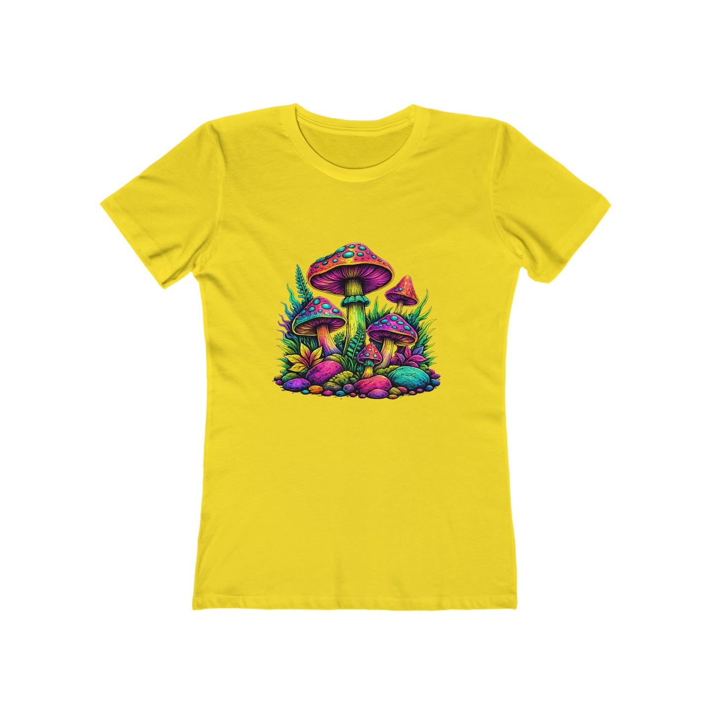 Colorful Psychedelic Mushroom Graphic T‑Shirt