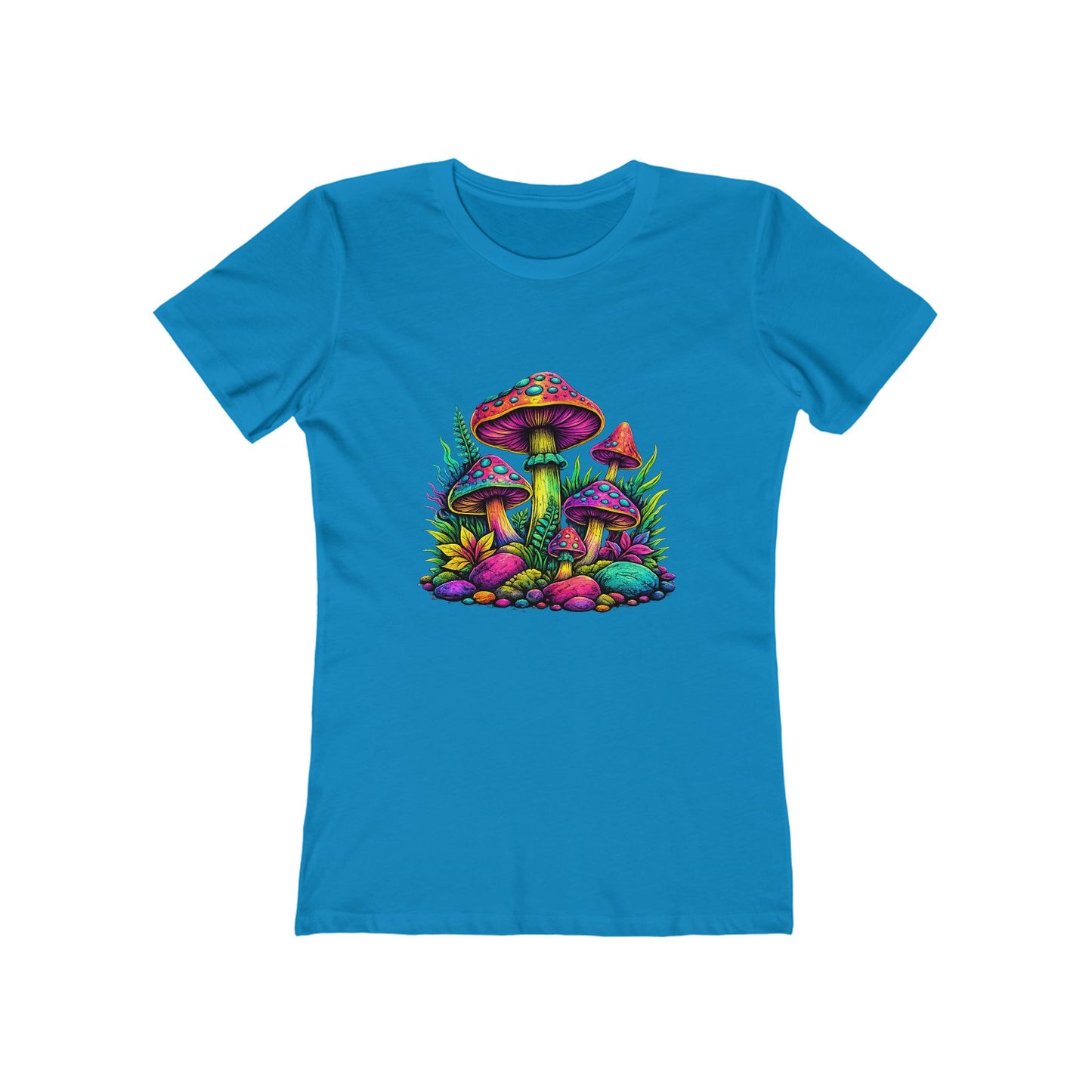 Colorful Psychedelic Mushroom Graphic T‑Shirt