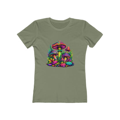 Colorful Psychedelic Mushroom Graphic T‑Shirt