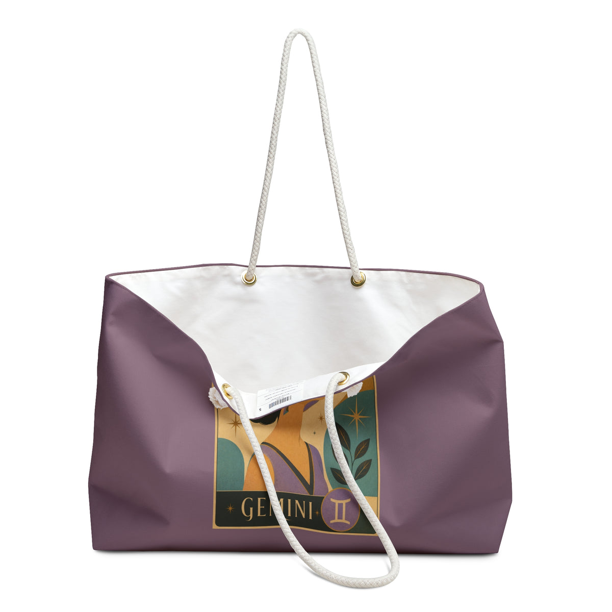 Tote, Weekender Travel Bag - Retro Gemini Zodiac