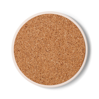 Honey & Thistles Logo Ceramic Coaster