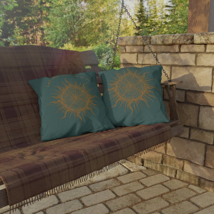 Pillow, Outdoor/Garden - Boho Let the Sunshine In Sunburst