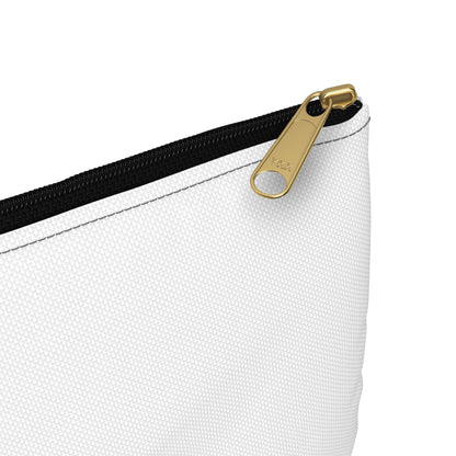 Zebra White Accessory Pouch