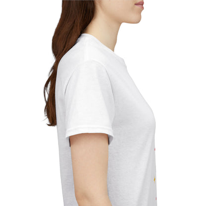 T-Shirt, Short Sleeve Boxy Crewneck - Yellow Tiger