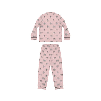 Pink Skeletons Dancing Satin-Soft Polyester Pajamas