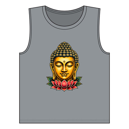 Tank Top, Muscle - Buddha & Lotus