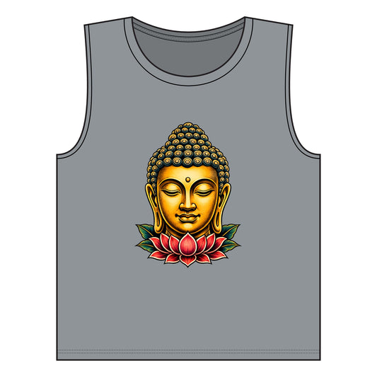 Buddha Head Jersey Muscle Tank