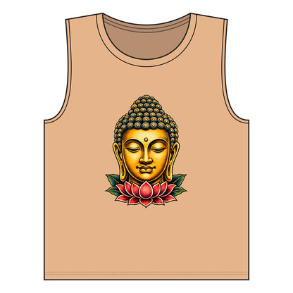 Tank Top, Muscle - Buddha & Lotus