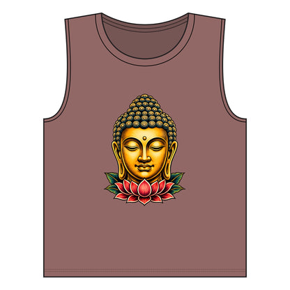 Tank Top, Muscle - Buddha & Lotus
