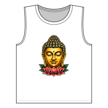 Tank Top, Muscle - Buddha & Lotus