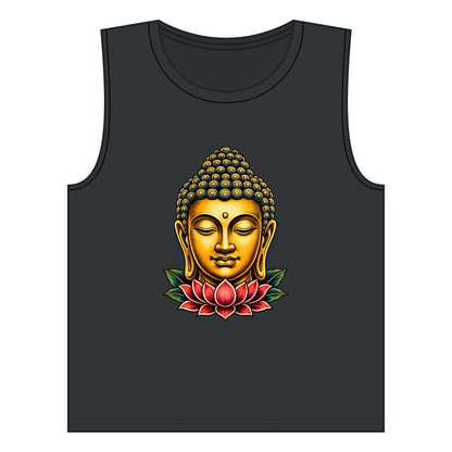 Tank Top, Muscle - Buddha & Lotus
