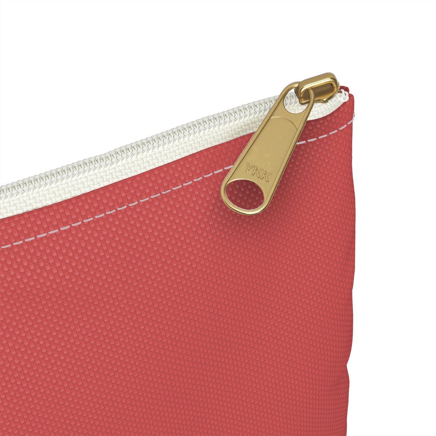 Zebra Dark Coral Accessory Pouch