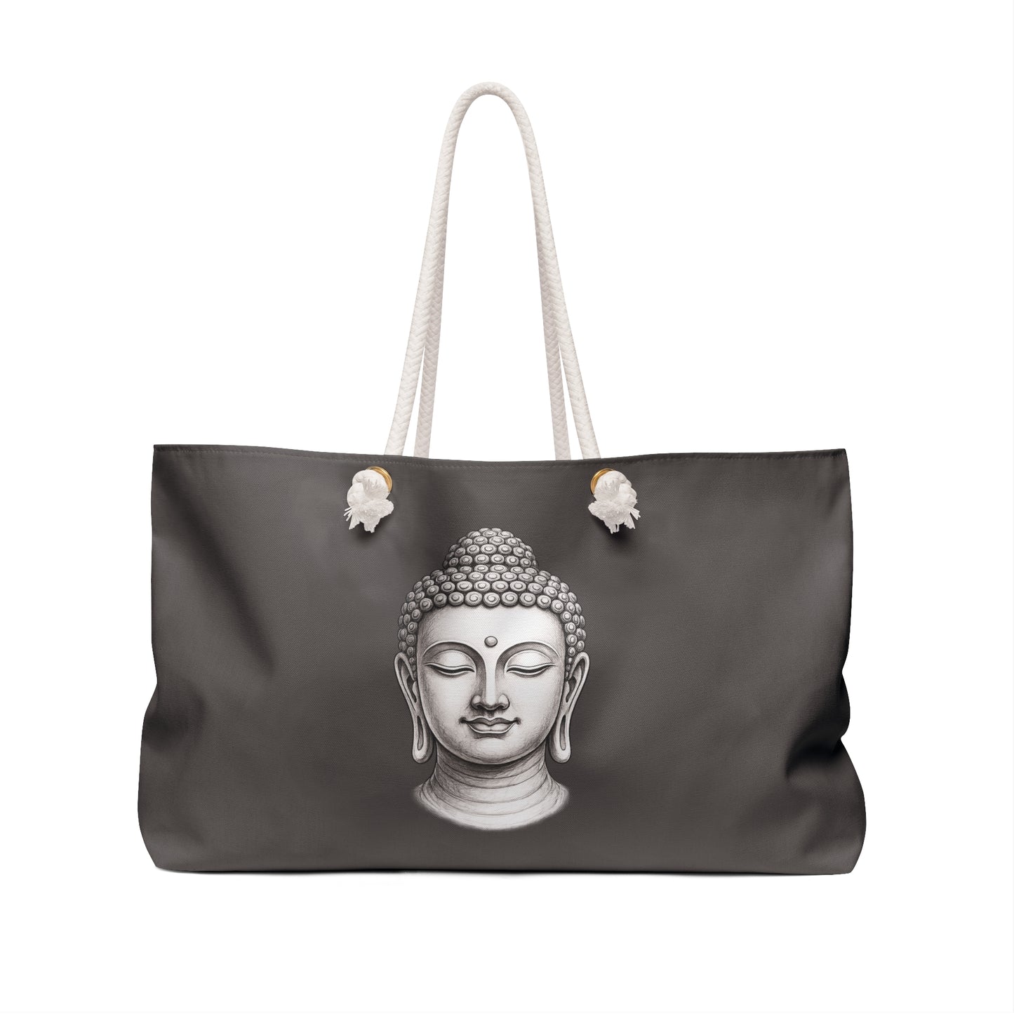 Buddha Head Weekender Bag — Zen Travel Tote for Yoga, Meditation & Mindful Getaways